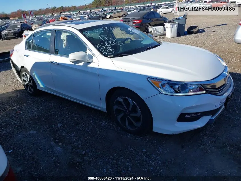 2017 Honda Accord Ex-L VIN: 1HGCR2F84HA069485 Lot: 40886420