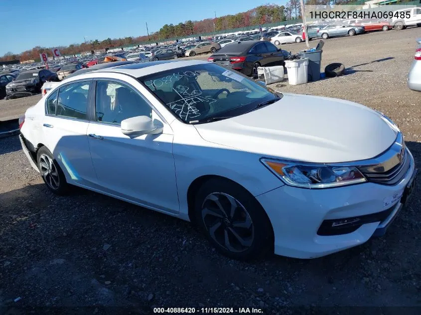 2017 Honda Accord Ex-L VIN: 1HGCR2F84HA069485 Lot: 40886420