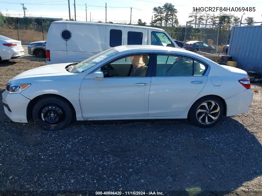 2017 Honda Accord Ex-L VIN: 1HGCR2F84HA069485 Lot: 40886420