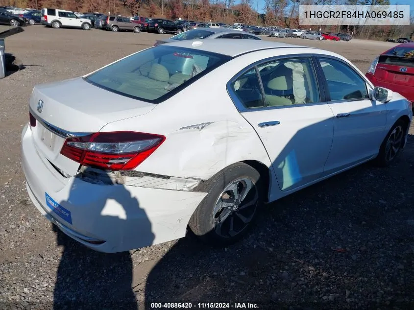 2017 Honda Accord Ex-L VIN: 1HGCR2F84HA069485 Lot: 40886420