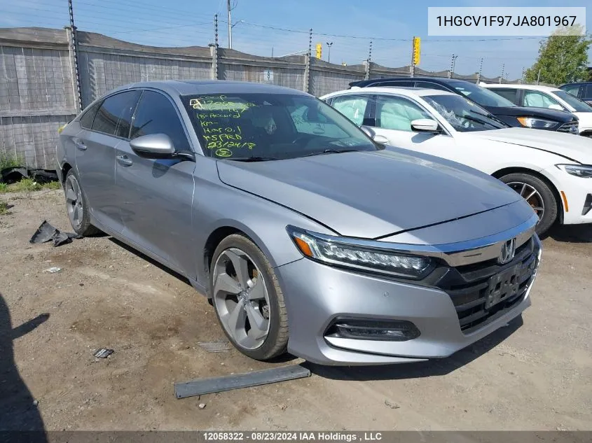 1HGCV1F97JA801967 2018 Honda Accord Sedan