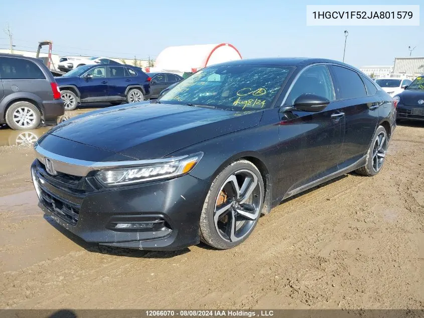 2018 Honda Accord Sedan VIN: 1HGCV1F52JA801579 Lot: 12066070