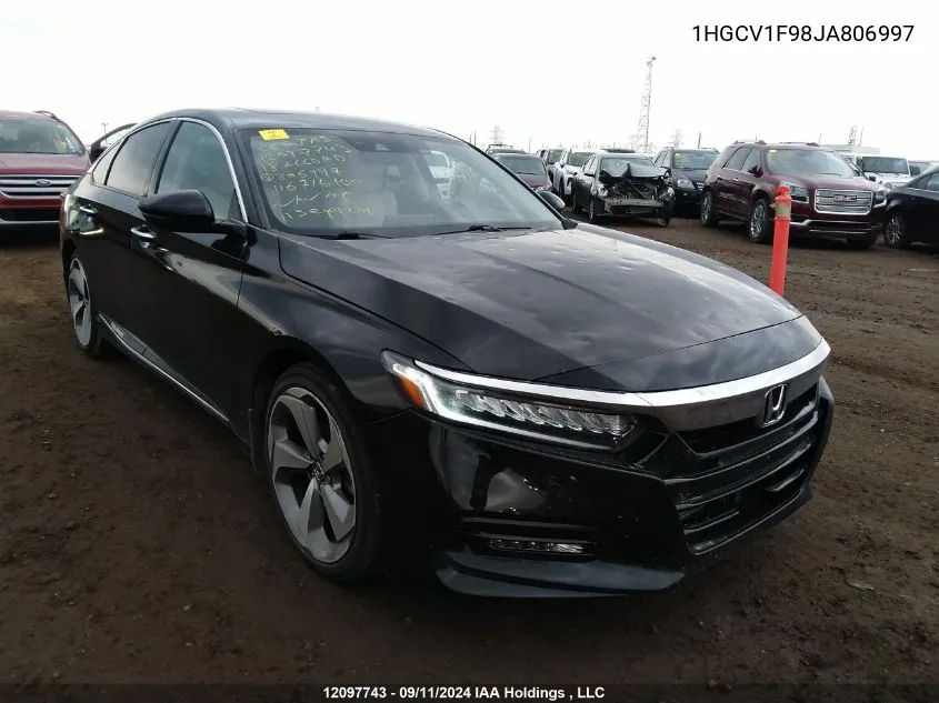 2018 Honda Accord Sedan VIN: 1HGCV1F98JA806997 Lot: 12097743