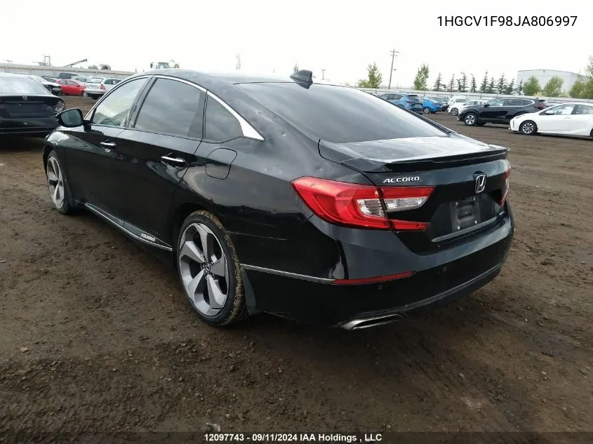 2018 Honda Accord Sedan VIN: 1HGCV1F98JA806997 Lot: 12097743