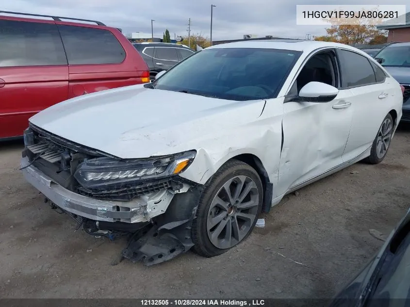 2018 Honda Accord Sedan VIN: 1HGCV1F99JA806281 Lot: 12132505