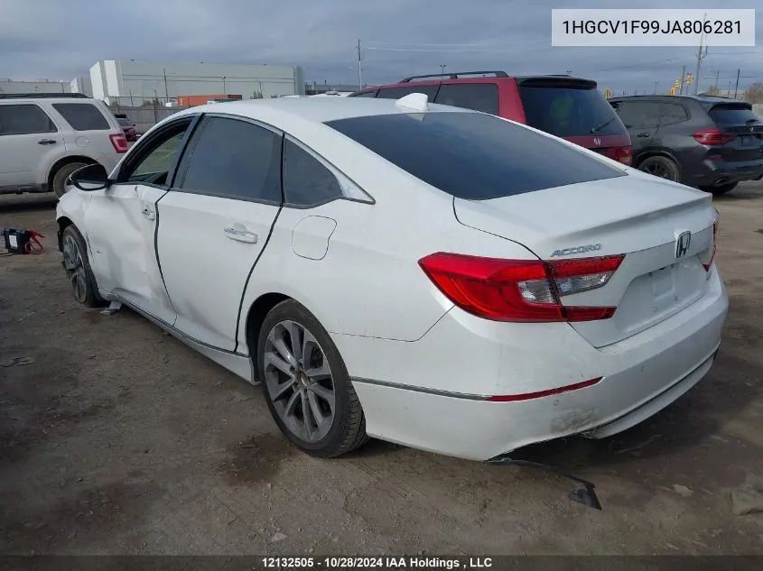 2018 Honda Accord Sedan VIN: 1HGCV1F99JA806281 Lot: 12132505