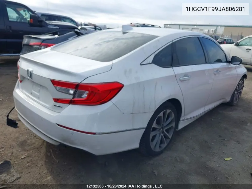 2018 Honda Accord Sedan VIN: 1HGCV1F99JA806281 Lot: 12132505