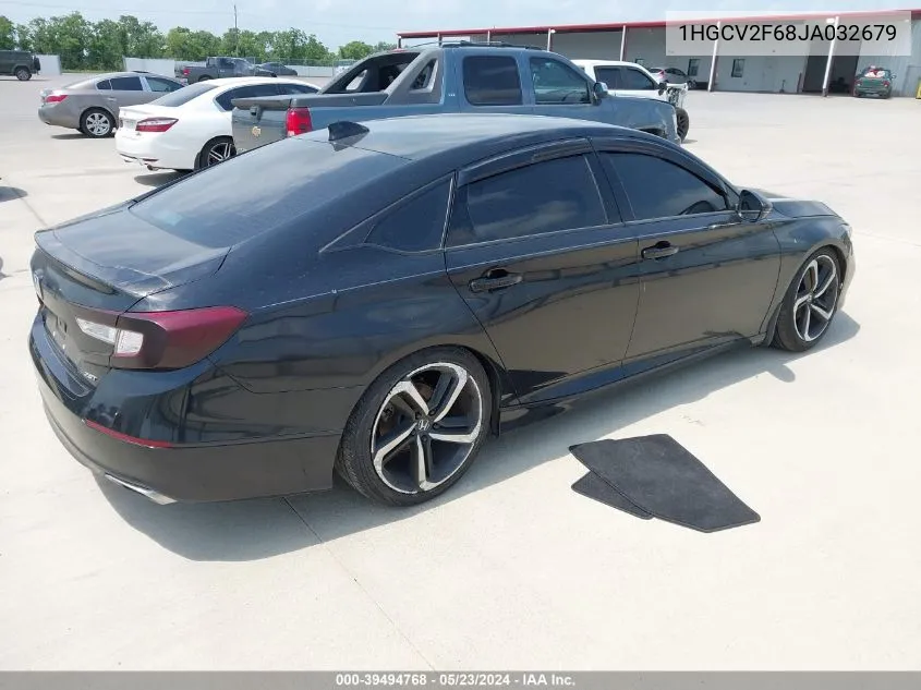 1HGCV2F68JA032679 2018 Honda Accord Ex-L 2.0T