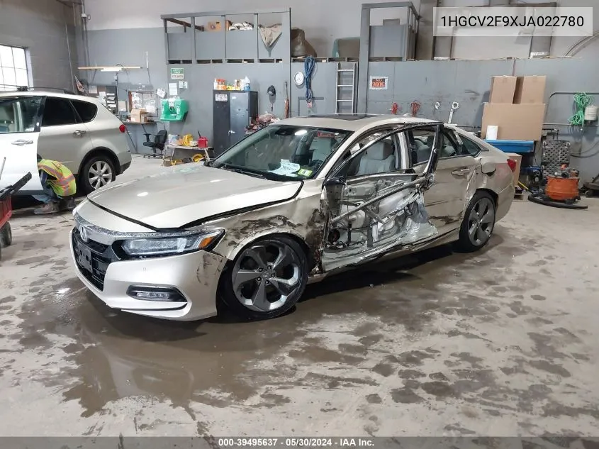 1HGCV2F9XJA022780 2018 Honda Accord Touring 2.0T