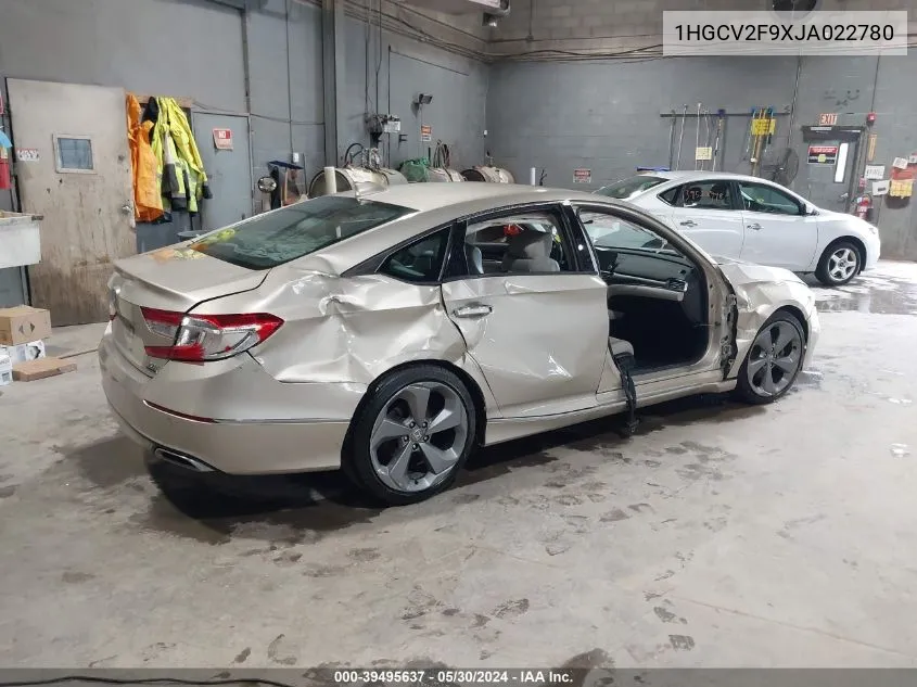 1HGCV2F9XJA022780 2018 Honda Accord Touring 2.0T