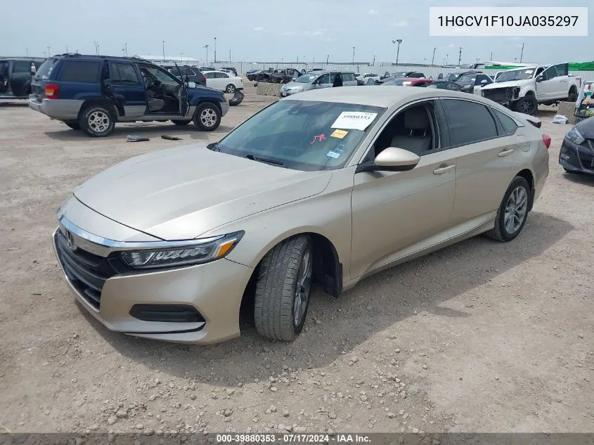 1HGCV1F10JA035297 2018 Honda Accord Lx