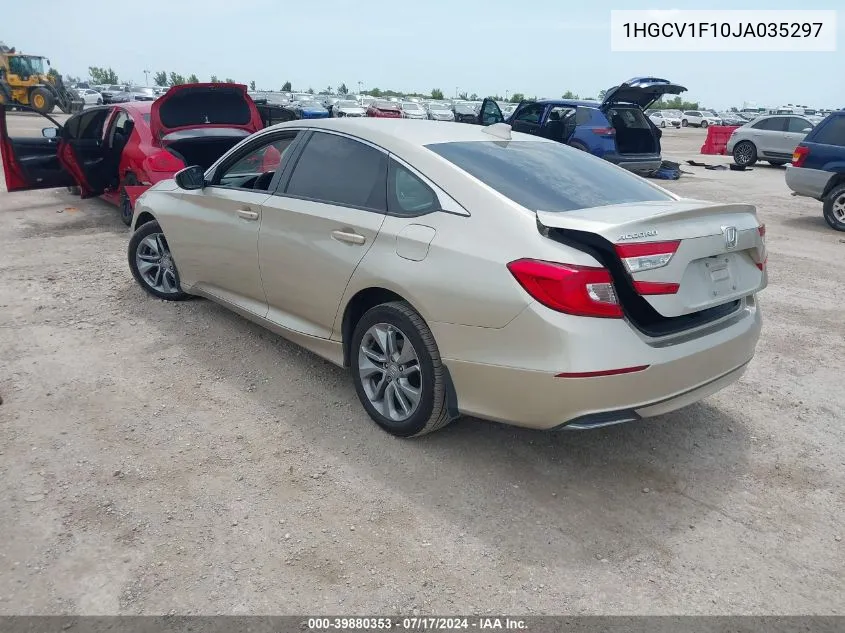 1HGCV1F10JA035297 2018 Honda Accord Lx