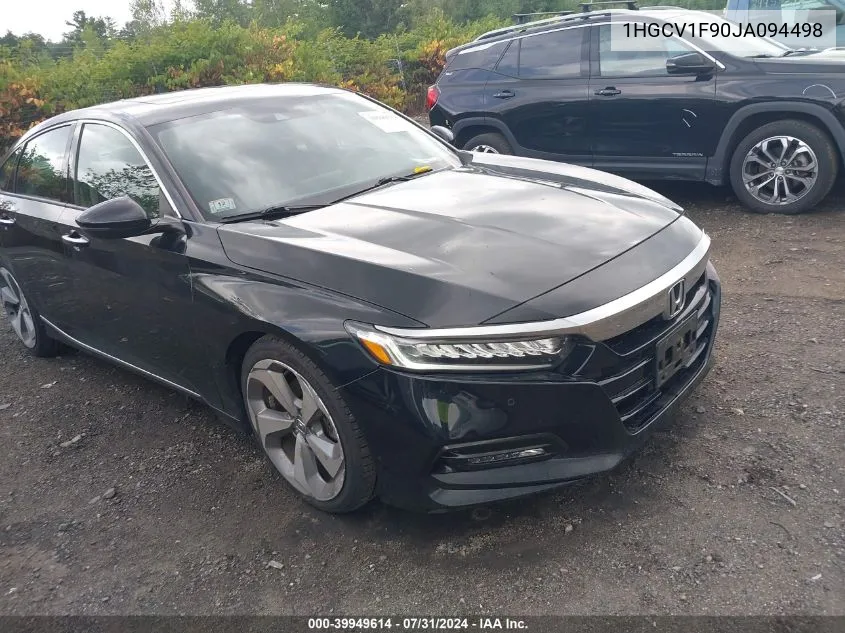 2018 Honda Accord Touring VIN: 1HGCV1F90JA094498 Lot: 39949614