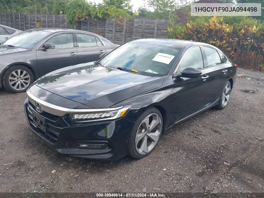 2018 Honda Accord Touring VIN: 1HGCV1F90JA094498 Lot: 39949614