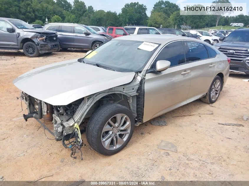 2018 Honda Accord Lx VIN: 1HGCV1F12JA162410 Lot: 39957331