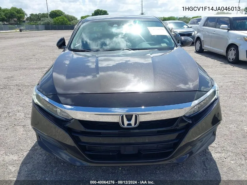 2018 Honda Accord Lx VIN: 1HGCV1F14JA046013 Lot: 40064276