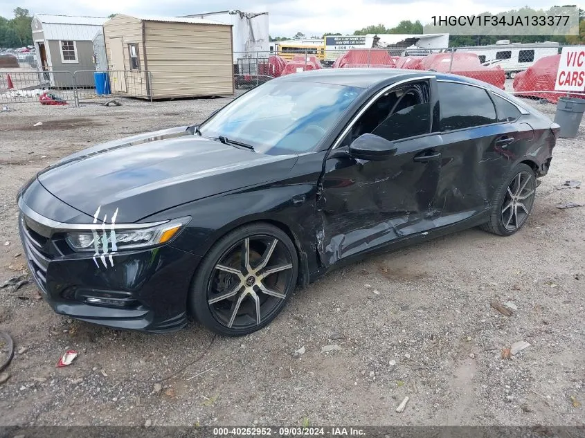 2018 Honda Accord Sport VIN: 1HGCV1F34JA133377 Lot: 40252952