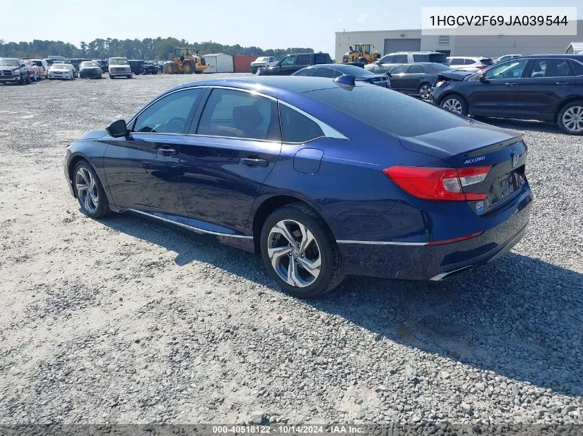 2018 Honda Accord Ex-L 2.0T VIN: 1HGCV2F69JA039544 Lot: 40518122