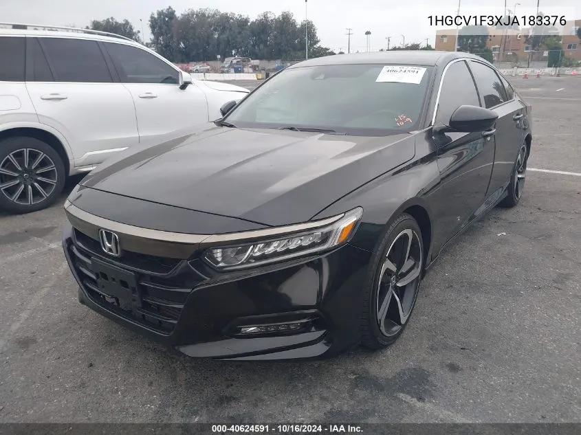 1HGCV1F3XJA183376 2018 Honda Accord Sport