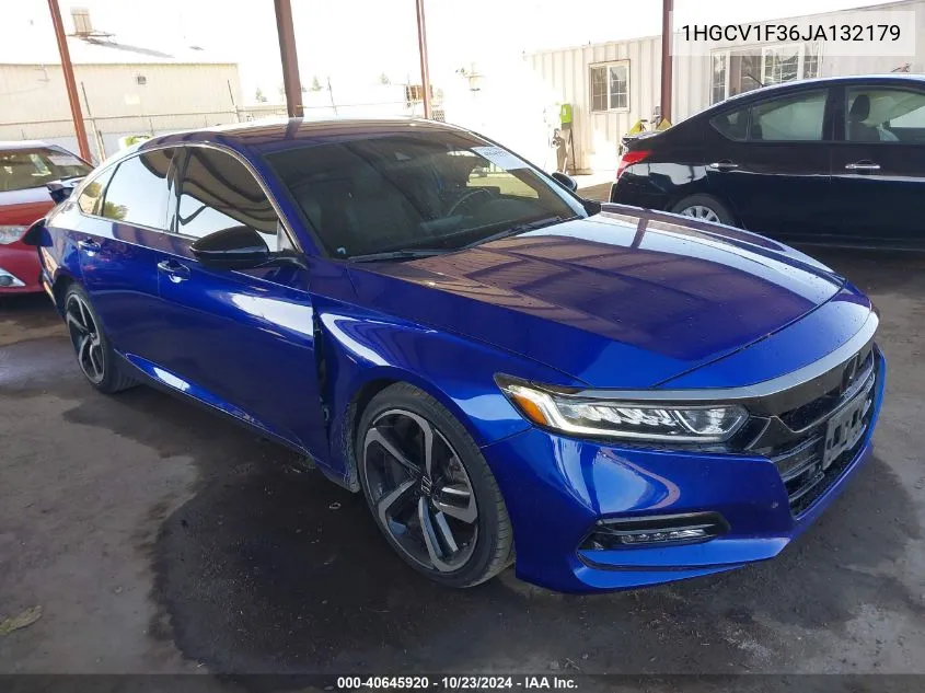 1HGCV1F36JA132179 2018 Honda Accord Sport