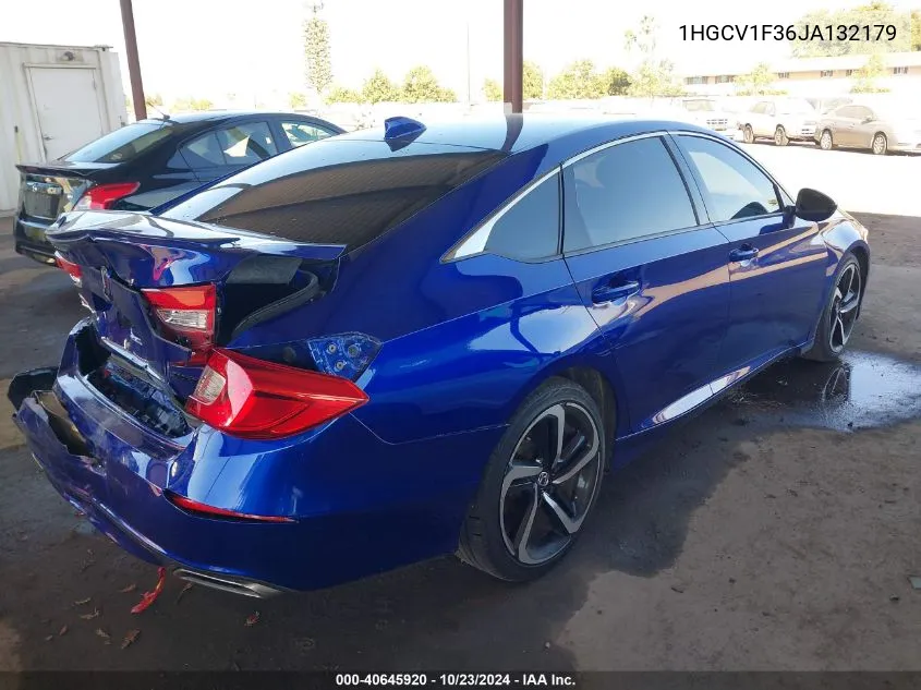 1HGCV1F36JA132179 2018 Honda Accord Sport