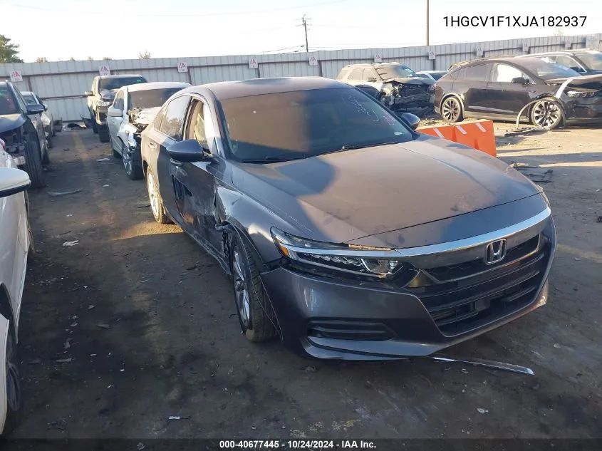 2018 Honda Accord Lx VIN: 1HGCV1F1XJA182937 Lot: 40677445