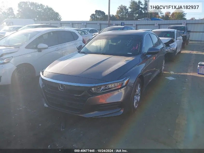 1HGCV1F1XJA182937 2018 Honda Accord Lx