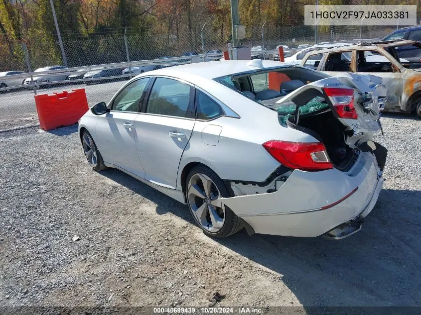 2018 Honda Accord Touring 2.0T VIN: 1HGCV2F97JA033381 Lot: 40699439