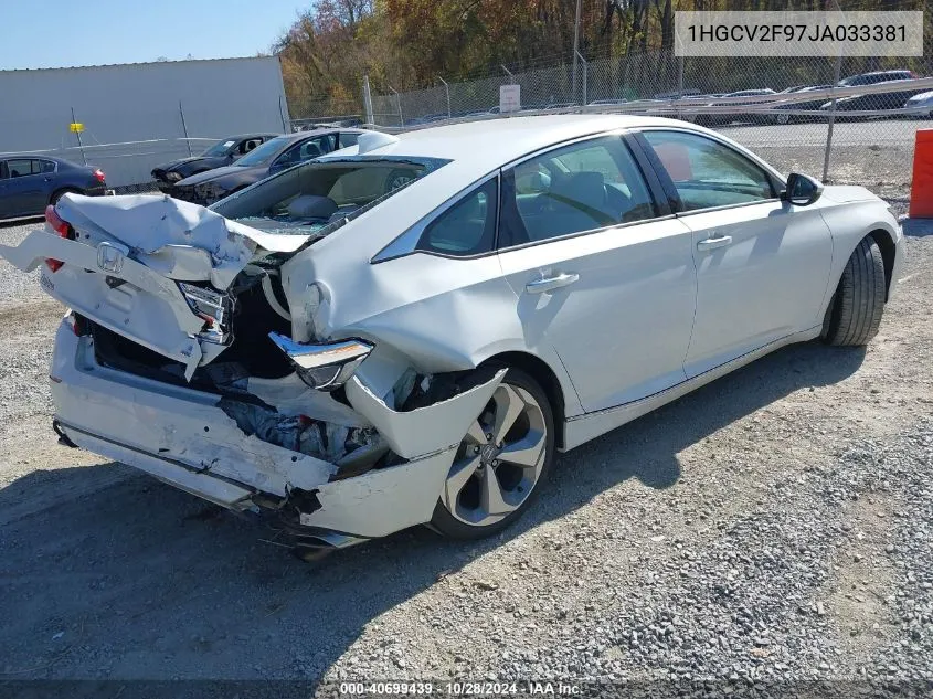 2018 Honda Accord Touring 2.0T VIN: 1HGCV2F97JA033381 Lot: 40699439