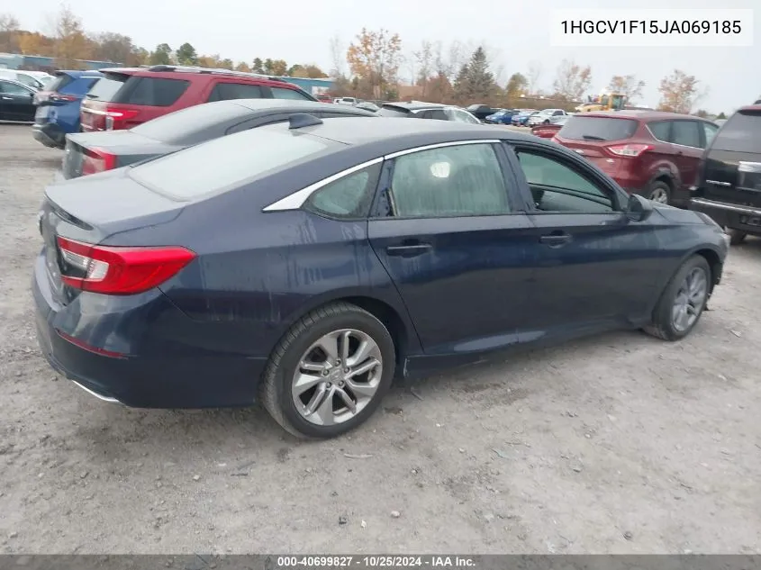 2018 Honda Accord Lx VIN: 1HGCV1F15JA069185 Lot: 40699827