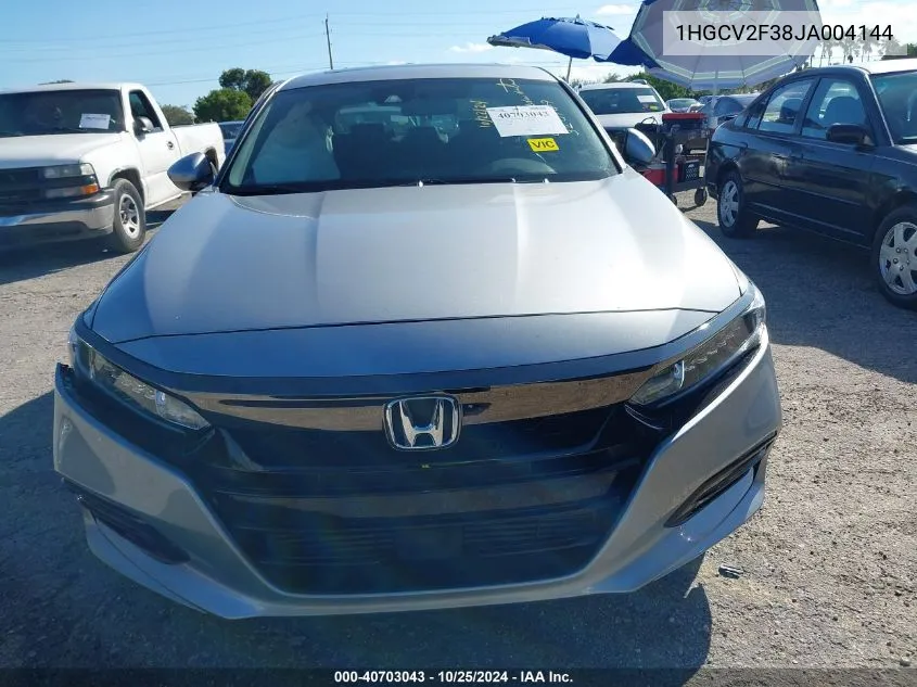 1HGCV2F38JA004144 2018 Honda Accord Sport 2.0T