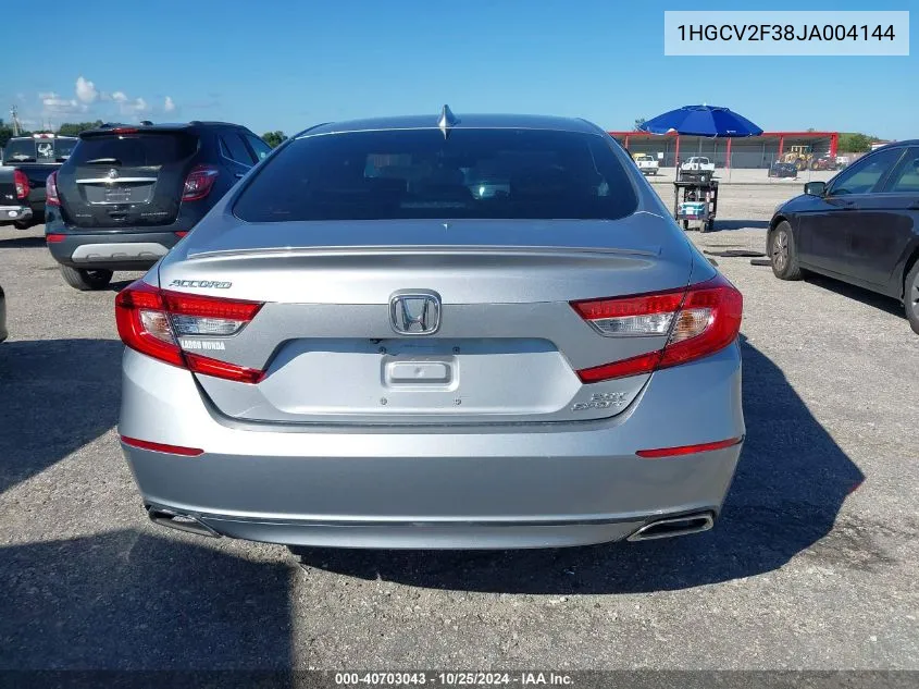 1HGCV2F38JA004144 2018 Honda Accord Sport 2.0T