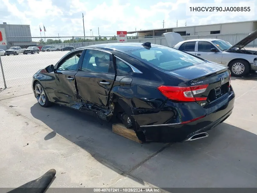 2018 Honda Accord Touring 2.0T VIN: 1HGCV2F90JA008855 Lot: 40707241