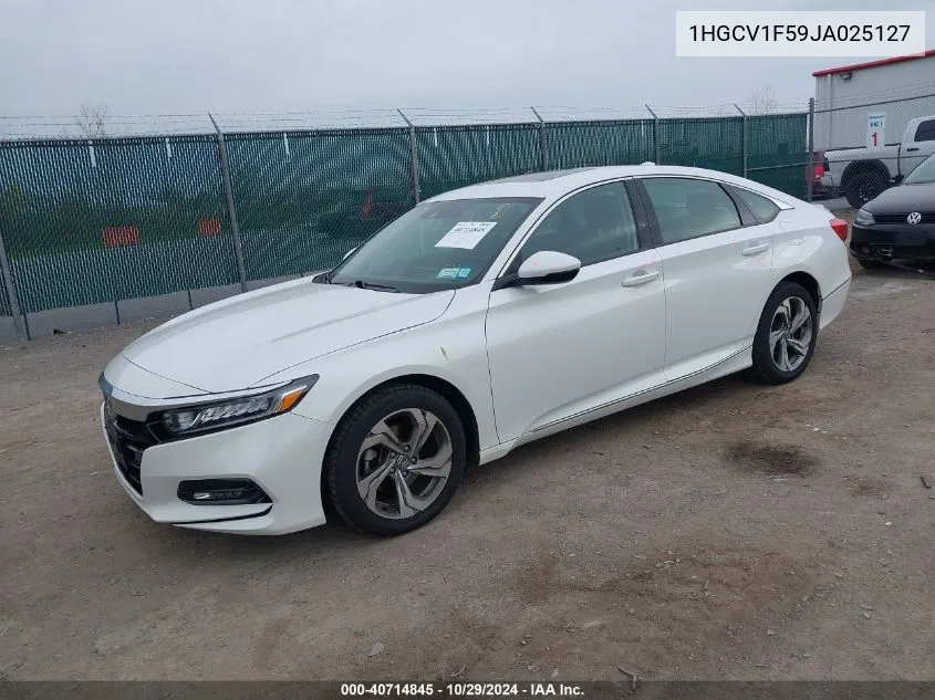 2018 Honda Accord Ex-L VIN: 1HGCV1F59JA025127 Lot: 40714845