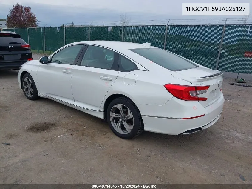 2018 Honda Accord Ex-L VIN: 1HGCV1F59JA025127 Lot: 40714845