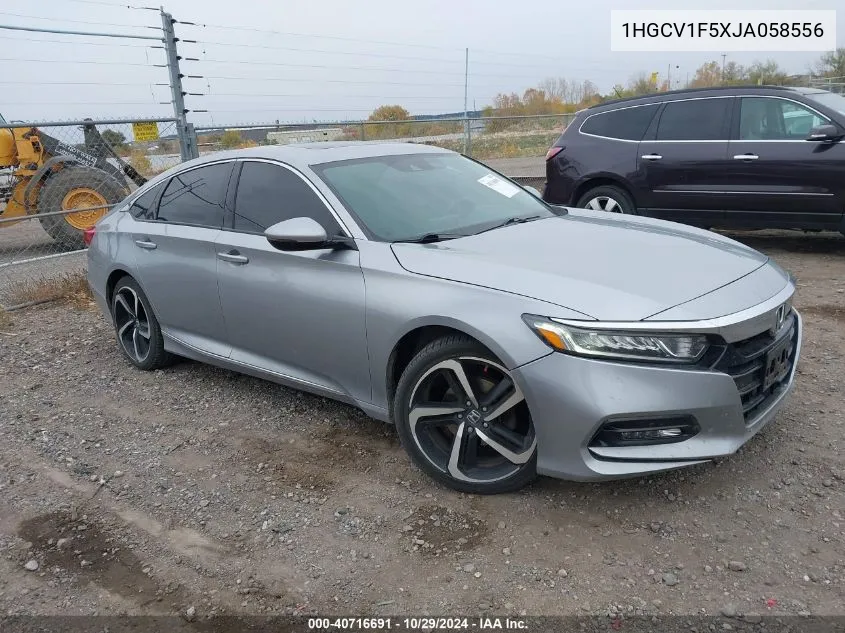 2018 Honda Accord Ex-L VIN: 1HGCV1F5XJA058556 Lot: 40716691