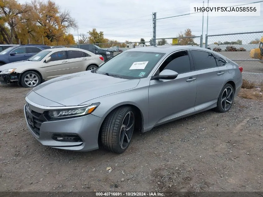 2018 Honda Accord Ex-L VIN: 1HGCV1F5XJA058556 Lot: 40716691