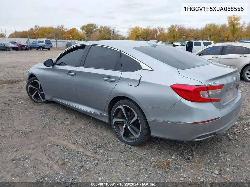 2018 Honda Accord Ex-L VIN: 1HGCV1F5XJA058556 Lot: 40716691