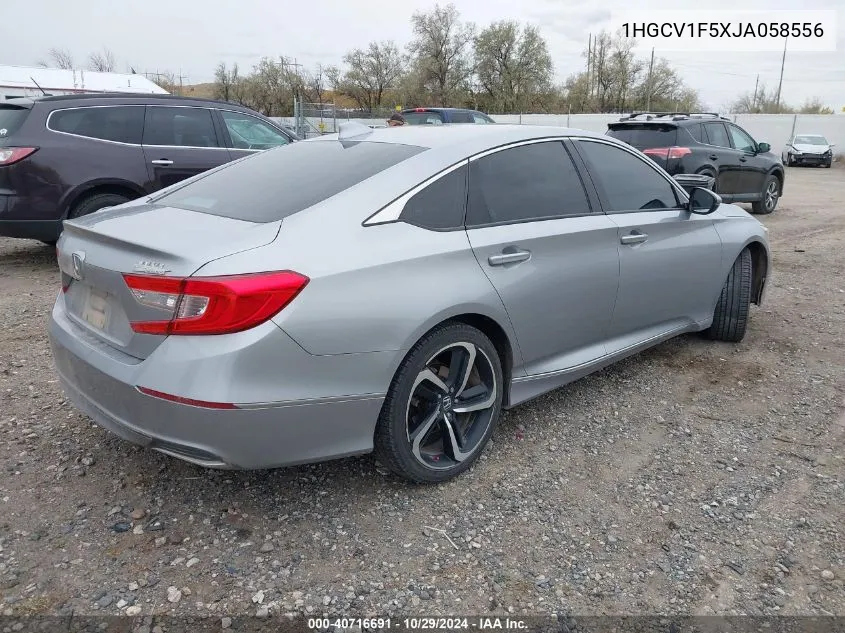 2018 Honda Accord Ex-L VIN: 1HGCV1F5XJA058556 Lot: 40716691