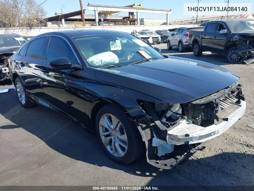 2018 Honda Accord Lx VIN: 1HGCV1F13JA084140 Lot: 40750685