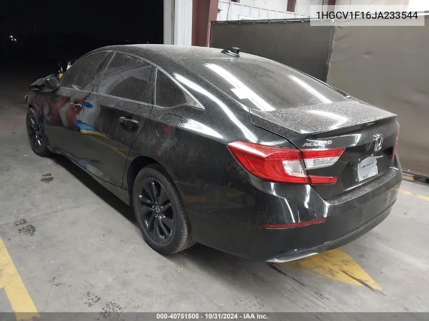 1HGCV1F16JA233544 2018 Honda Accord Lx