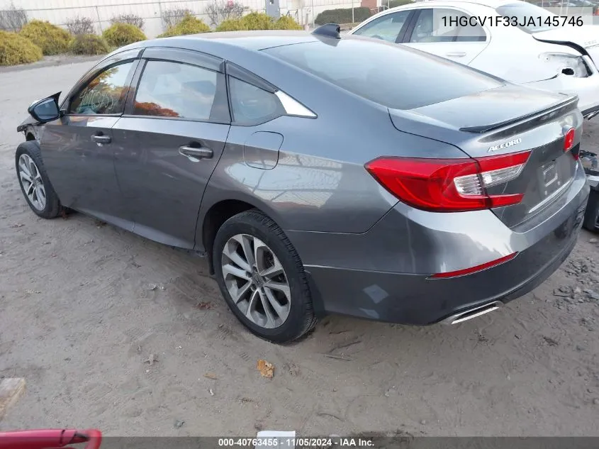 2018 Honda Accord Sport VIN: 1HGCV1F33JA145746 Lot: 40763455