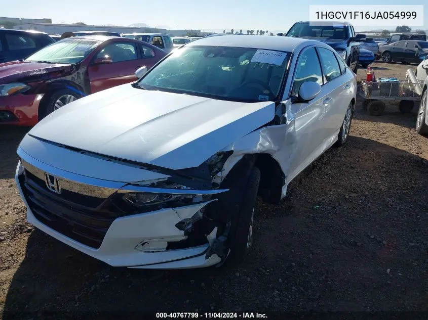 2018 Honda Accord Lx VIN: 1HGCV1F16JA054999 Lot: 40767799