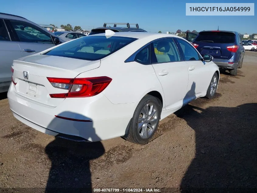 2018 Honda Accord Lx VIN: 1HGCV1F16JA054999 Lot: 40767799