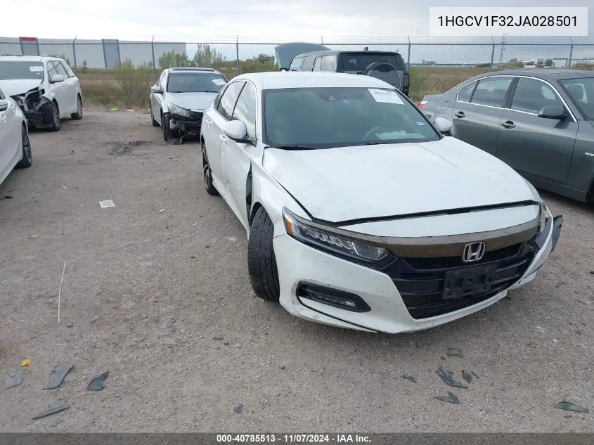 2018 Honda Accord Sport VIN: 1HGCV1F32JA028501 Lot: 40785513