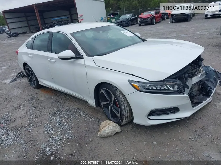 2018 Honda Accord Sport VIN: 1HGCV1F35JA099711 Lot: 40788744