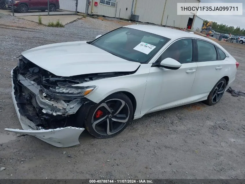 2018 Honda Accord Sport VIN: 1HGCV1F35JA099711 Lot: 40788744