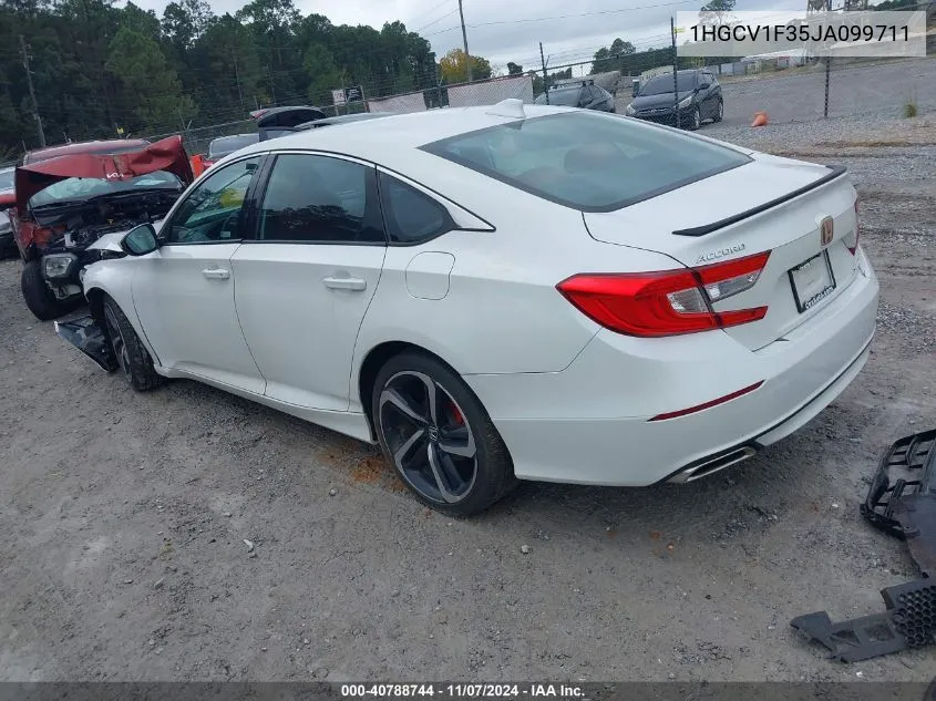 2018 Honda Accord Sport VIN: 1HGCV1F35JA099711 Lot: 40788744