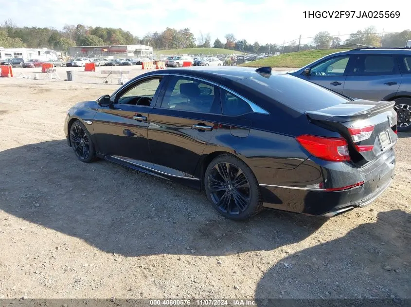 2018 Honda Accord Touring 2.0T VIN: 1HGCV2F97JA025569 Lot: 40800576