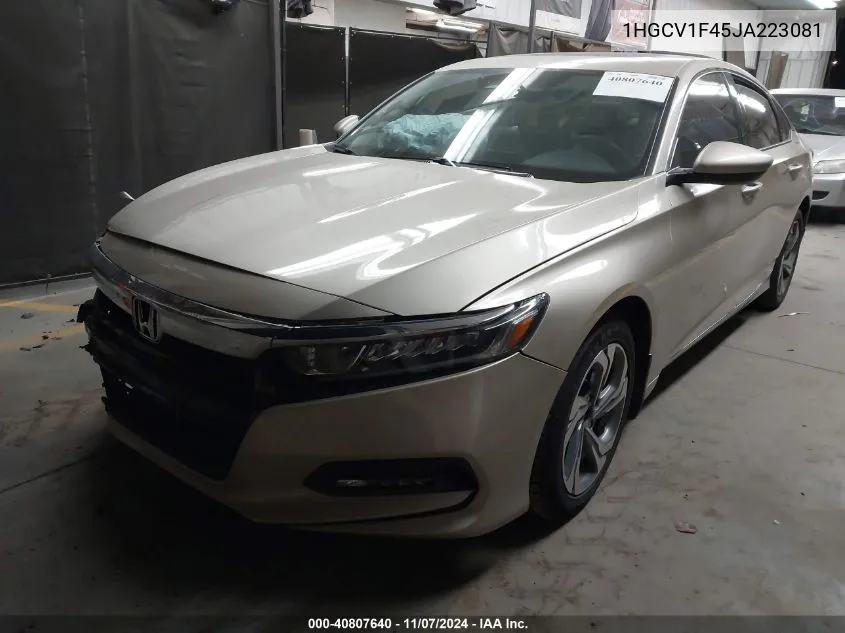 2018 Honda Accord Ex VIN: 1HGCV1F45JA223081 Lot: 40807640